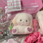 Love Paw Print Bunny Squishy